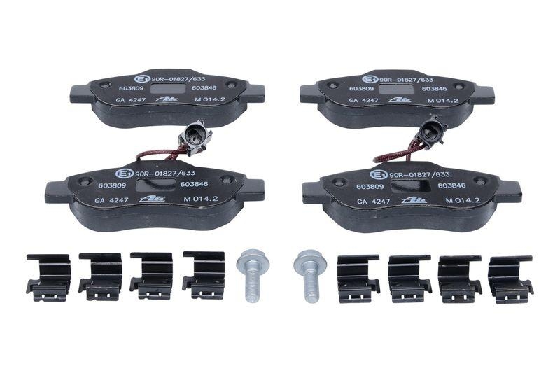 ATE 13.0460-3846.2 Belagsatz vorne f&uuml;r FIAT 500 (07-)FIAT 500C (09-)FORD KA II (08-)