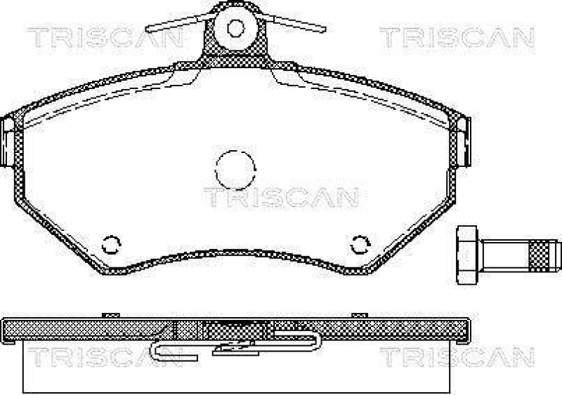 TRISCAN 8110 29010 Bremsbelag Vorne f&uuml;r Vw Passat