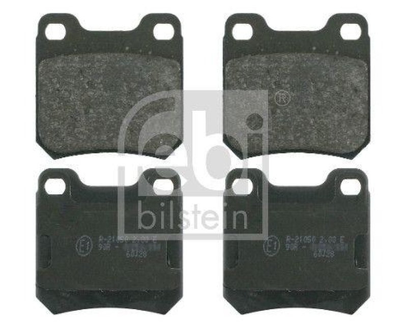 FEBI BILSTEIN 16133 Bremsbelagsatz für Opel
