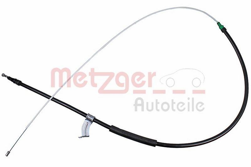 METZGER 17.9001 Seilzug, Feststellbremse f&uuml;r CITROEN/OPEL/PEUGEOT hinten links