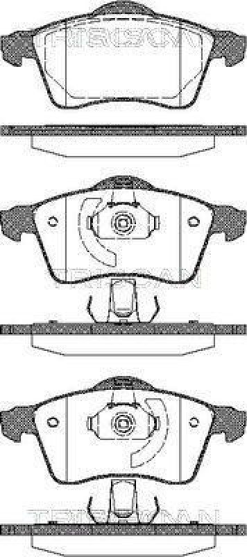 TRISCAN 8110 29013 Bremsbelag Vorne f&uuml;r Vw Transporter