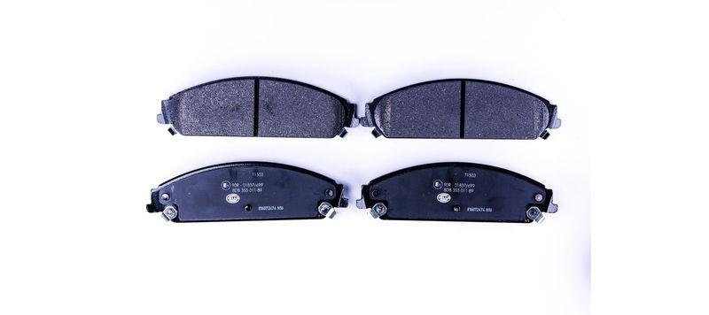 HELLA 8DB 355 011-891 Bremsbelagsatz, Scheibenbremsbelag f&uuml;r LANCIA