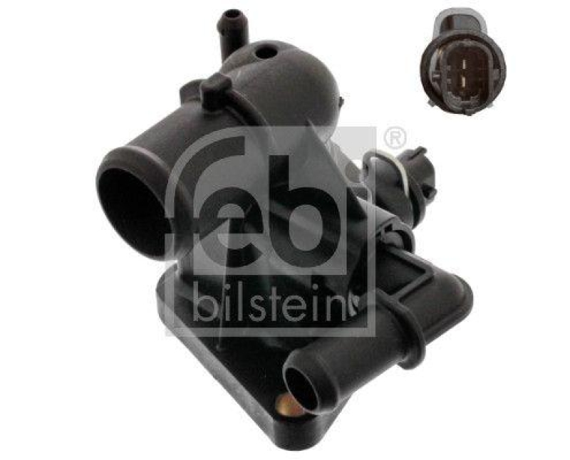FEBI BILSTEIN 40236 Thermostat mit Gehäuse, Dichtung und Temperaturschalter für Fiat
