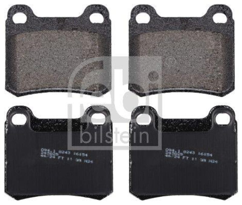 FEBI BILSTEIN 16154 Bremsbelagsatz f&uuml;r Mercedes-Benz
