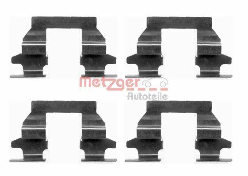 METZGER 109-1625 Zubeh&ouml;rsatz, Scheibenbremsbelag f&uuml;r NISSAN