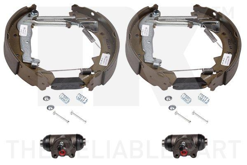 NK 444836601 Bremsensatz, Trommelbremse f&uuml;r RENAULT