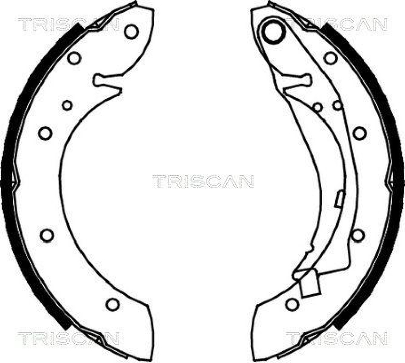 TRISCAN 8100 28598 Bremsbacken f&uuml;r Citroen, Peugeot