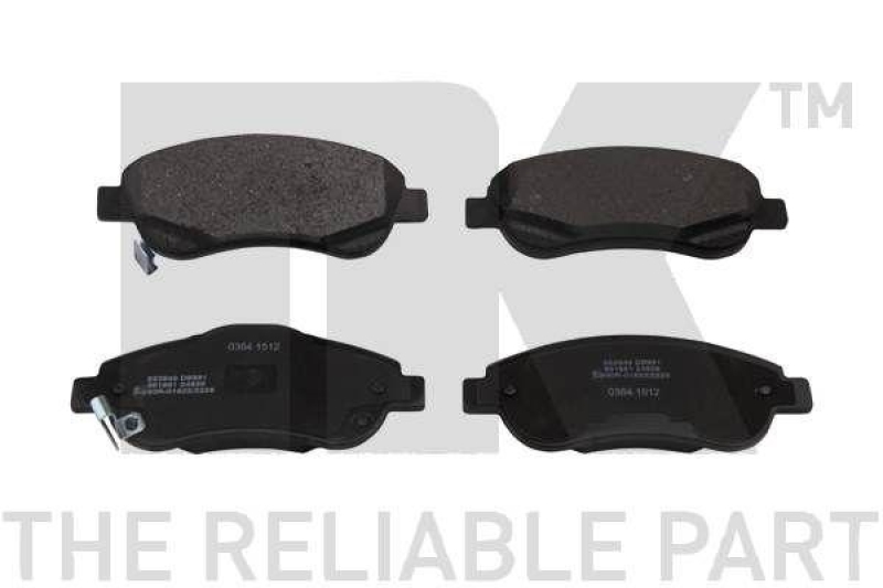 NK 222640 Bremsbelagsatz, Scheibenbremse f&uuml;r HONDA