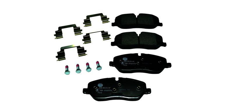 HELLA 8DB 355 011-971 Bremsbelagsatz, Scheibenbremsbelag f&uuml;r LANDROVER