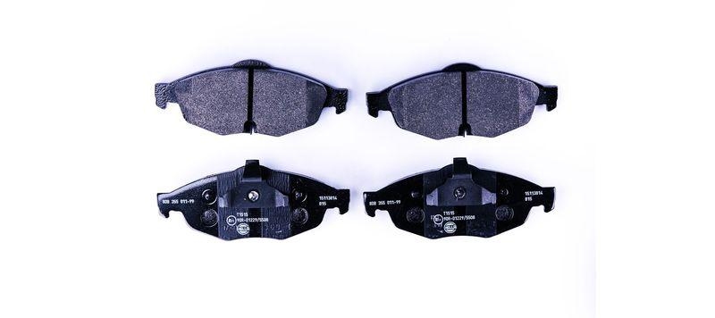 HELLA 8DB 355 011-991 Bremsbelagsatz, Scheibenbremsbelag f&uuml;r CHRYSLER