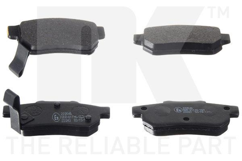 NK 222646 Bremsbelagsatz, Scheibenbremse f&uuml;r HONDA