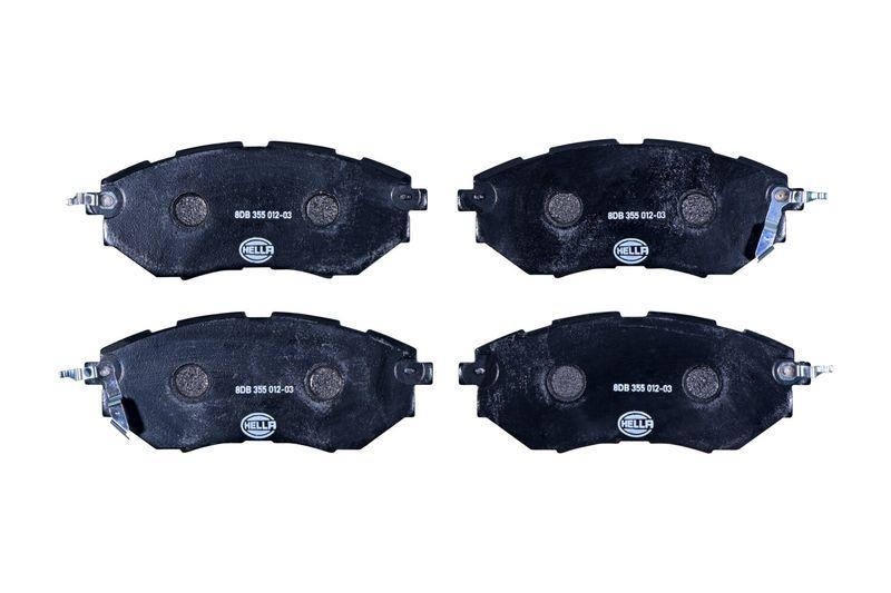 HELLA 8DB 355 012-031 Bremsbelagsatz, Scheibenbremsbelag für SUBARU