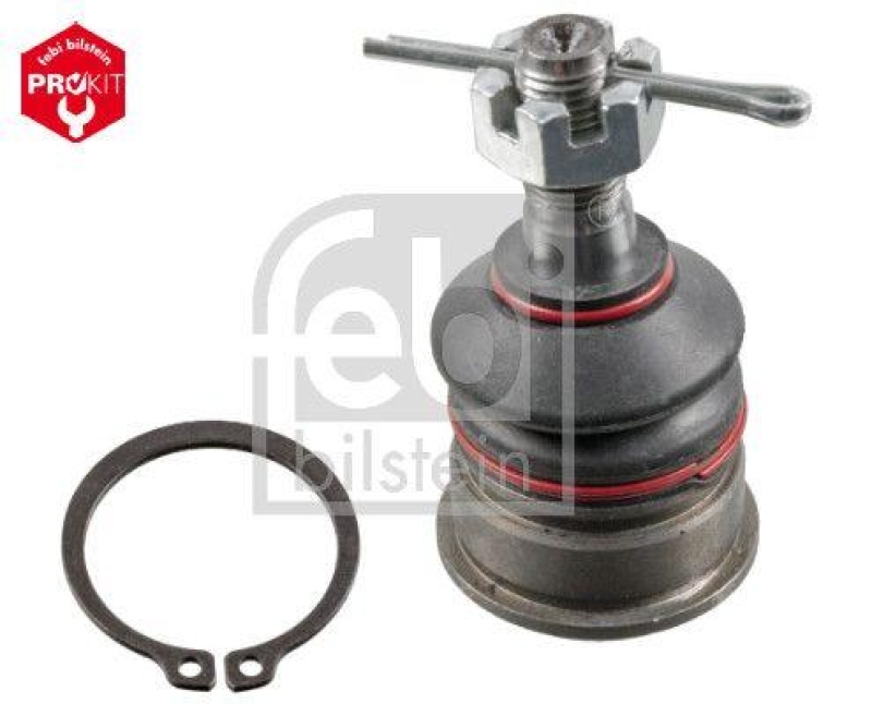 FEBI BILSTEIN 42650 Traggelenk mit Kronenmutter, Splint und Sicherungsring für NISSAN