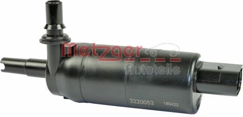 METZGER 2220053 Waschwasserpumpe, Scheinwerferreinigung für AUDI/NISSAN/SEAT/SKODA/VW vorne