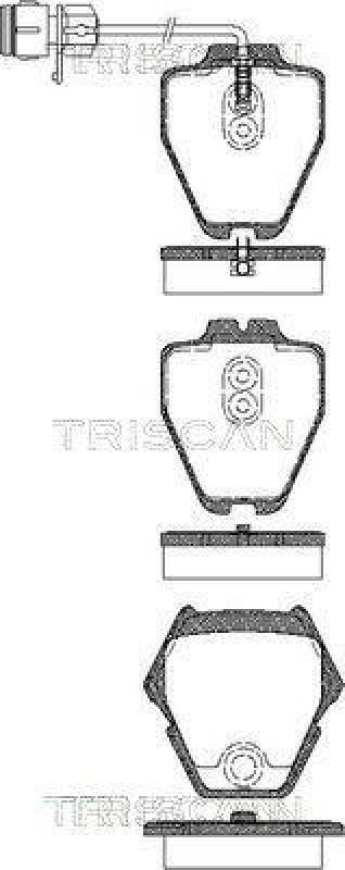 TRISCAN 8110 29032 Bremsbelag Vorne für Audi A8