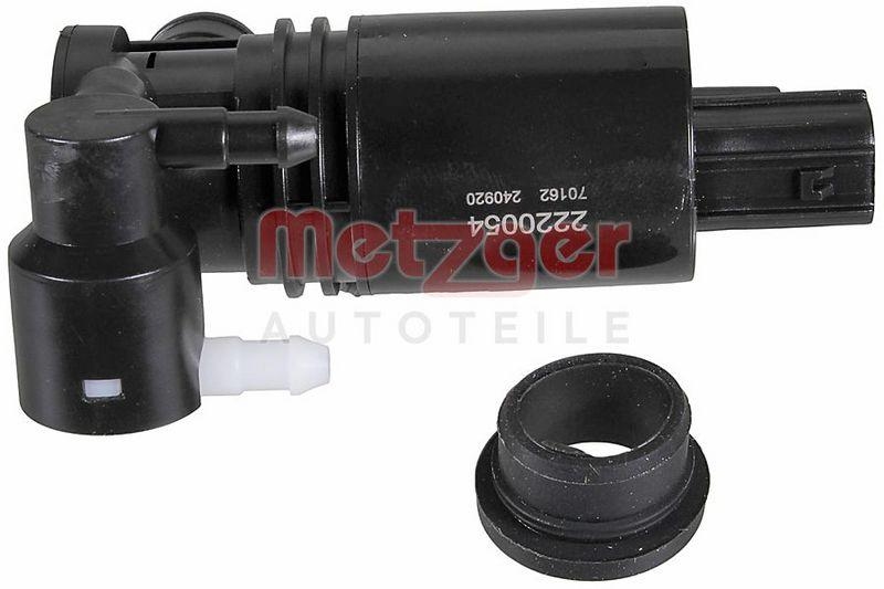 METZGER 2220054 Waschwasserpumpe, Scheibenreinigung für FORD vorne