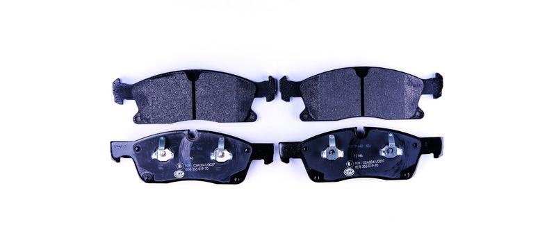 HELLA 8DB 355 019-701 Bremsbelagsatz, Scheibenbremsbelag f&uuml;r MB