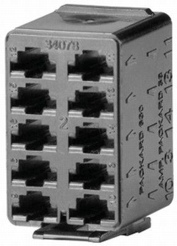 HELLA 8JD 010 076-127 Steckgeh&auml;use, 10-polig Flachsteckerh&uuml;lse