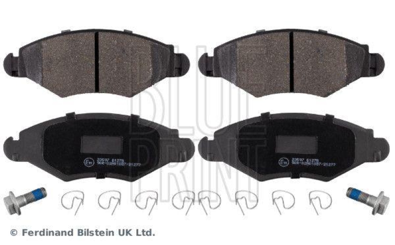 BLUE PRINT ADP154217 Bremsbelagsatz mit Befestigungsmaterial f&uuml;r Peugeot