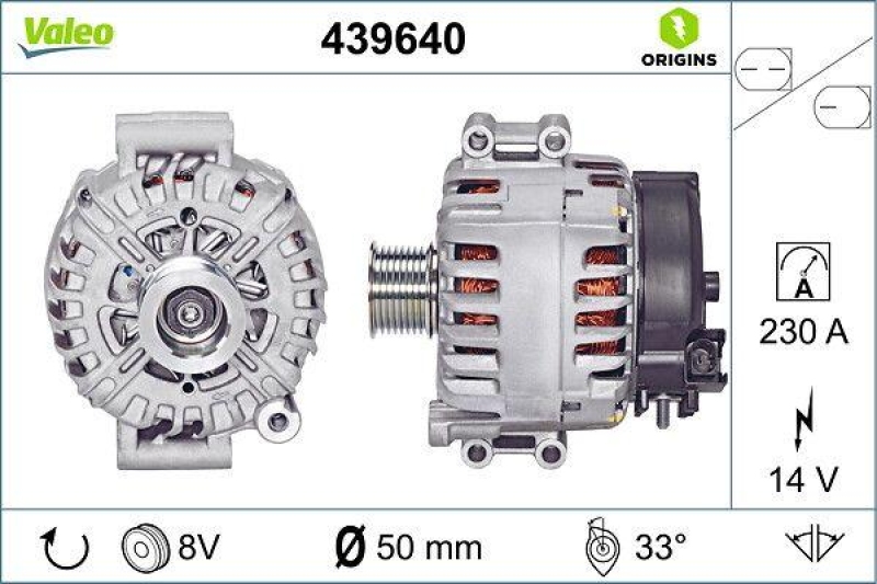 VALEO 439640 Generator Neu - ORIGINS