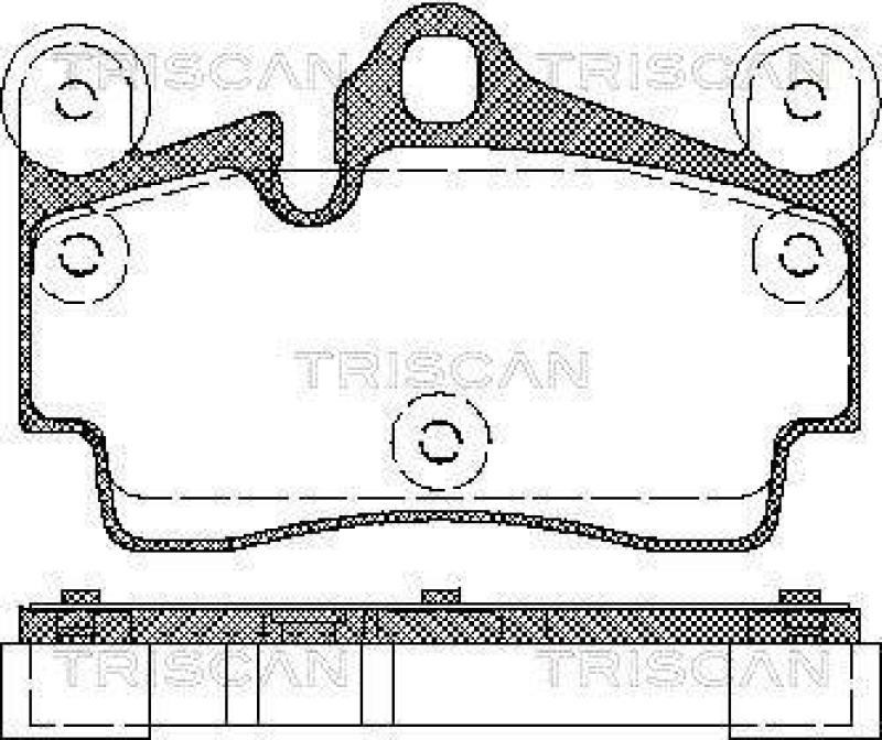 TRISCAN 8110 29050 Bremsbelag Hinten f&uuml;r Vw Toureg