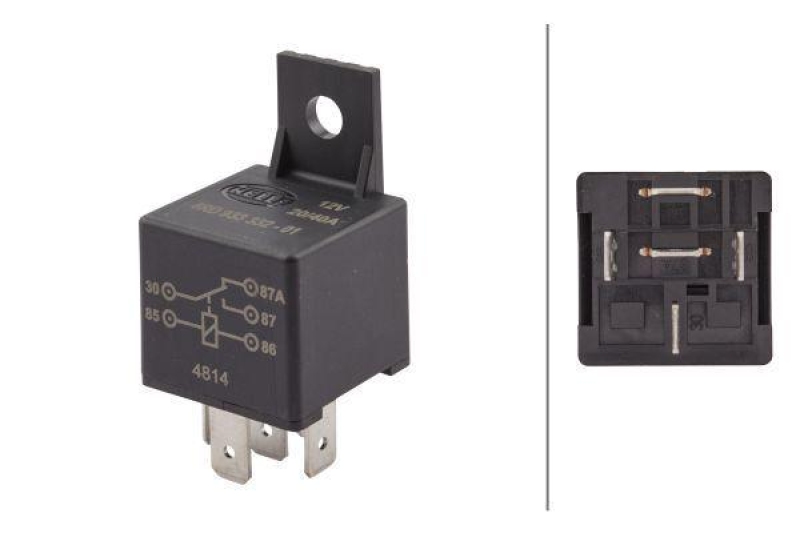 HELLA 4RD 933 332-011 Relais, Arbeitsstrom 12V Wechsler, Mini, 5-polig