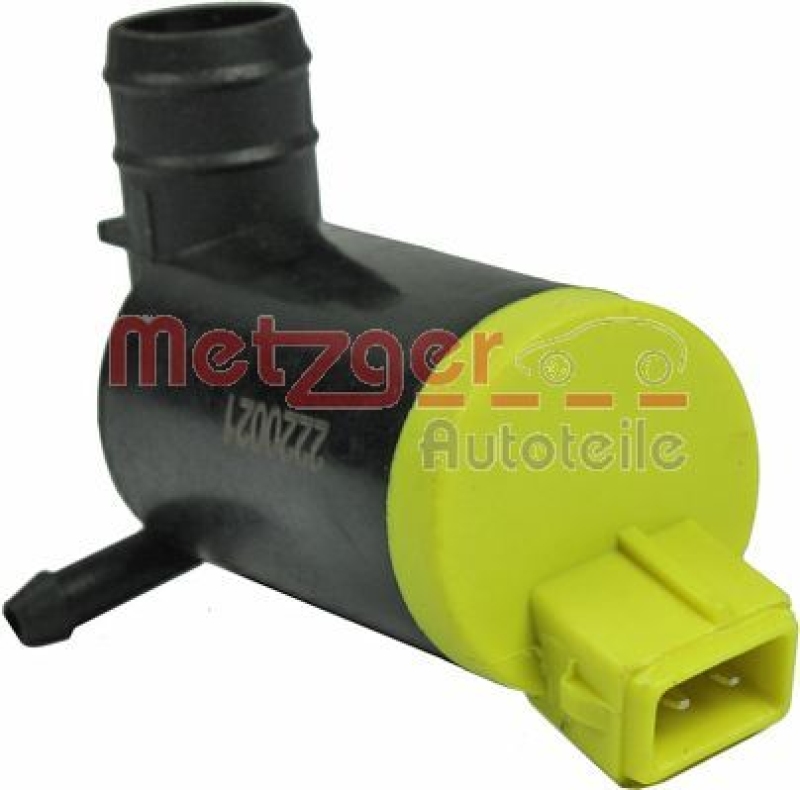 METZGER 2220021 Waschwasserpumpe, Scheibenreinigung für CITROEN/FIAT/PEUGEOT vorne