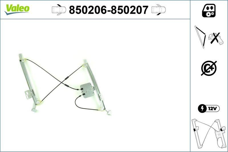 VALEO 850206 Fensterheber Vorne/Links Opel