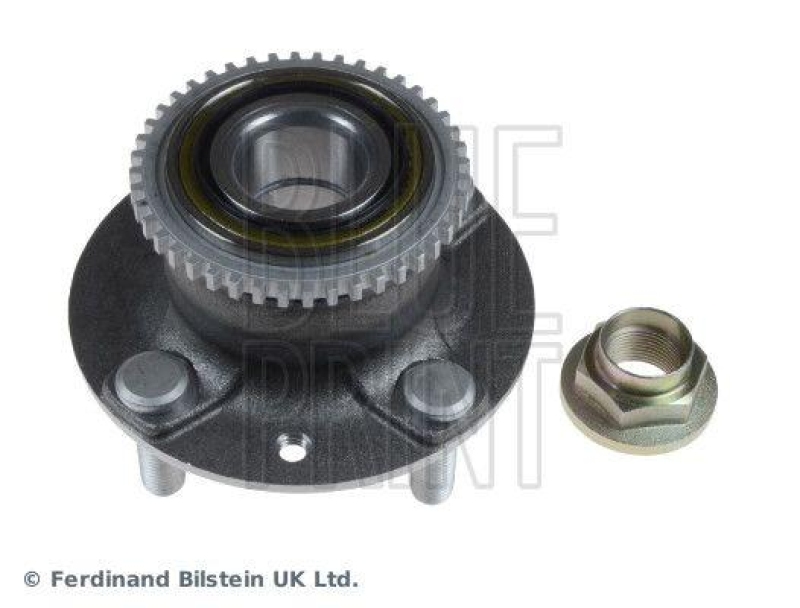 BLUE PRINT ADM58325 Radlagersatz mit Radnabe, ABS-Impulsring und Achsmutter für MAZDA