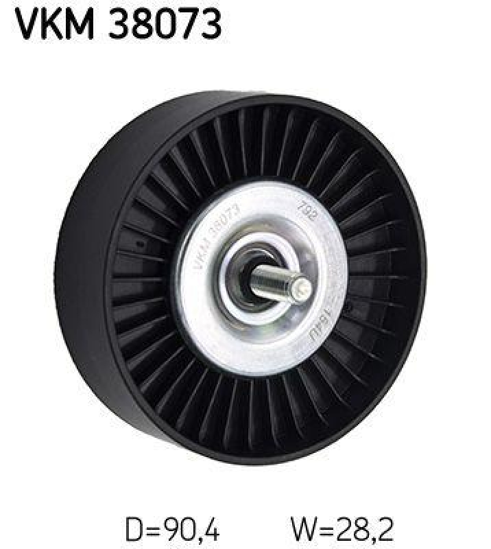 SKF VKM 38073 Umlenk-/F&uuml;hrungsrolle Keilrippenriemen