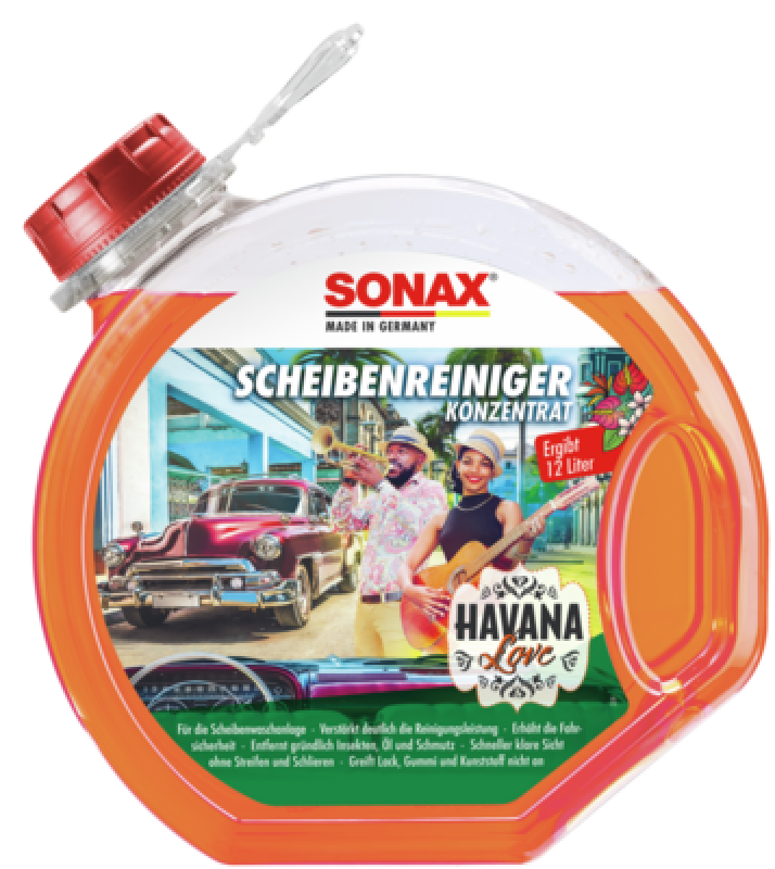 SONAX 03934000 Scheibenreiniger Konzentrat Havana Love 3L