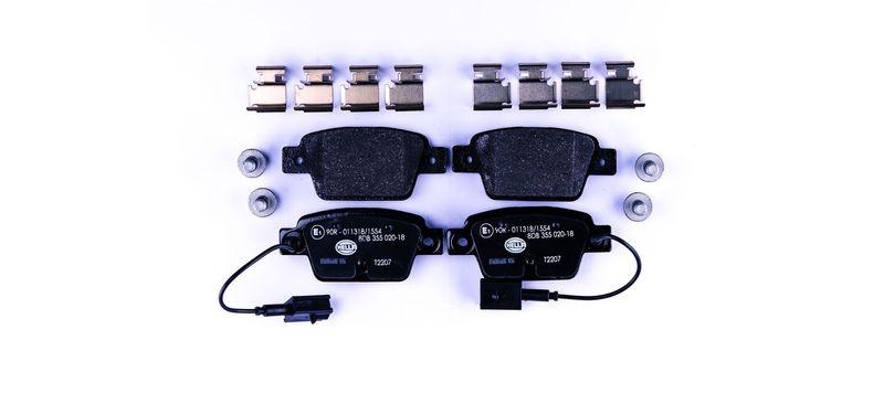 HELLA 8DB 355 020-181 Bremsbelagsatz, Scheibenbremsbelag f&uuml;r FIAT/LANCIA