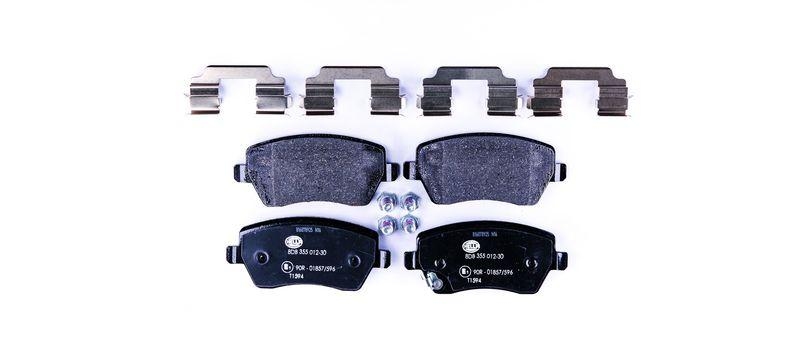 HELLA 8DB 355 012-301 Bremsbelagsatz, Scheibenbremsbelag f&uuml;r SUZUKI/OPEL