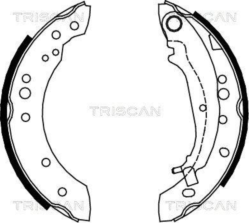 TRISCAN 8100 42020 Bremsbacken f&uuml;r Mitsubishi Colt
