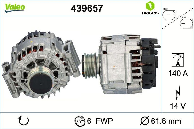 VALEO 439657 Generator Neu - ORIGINS