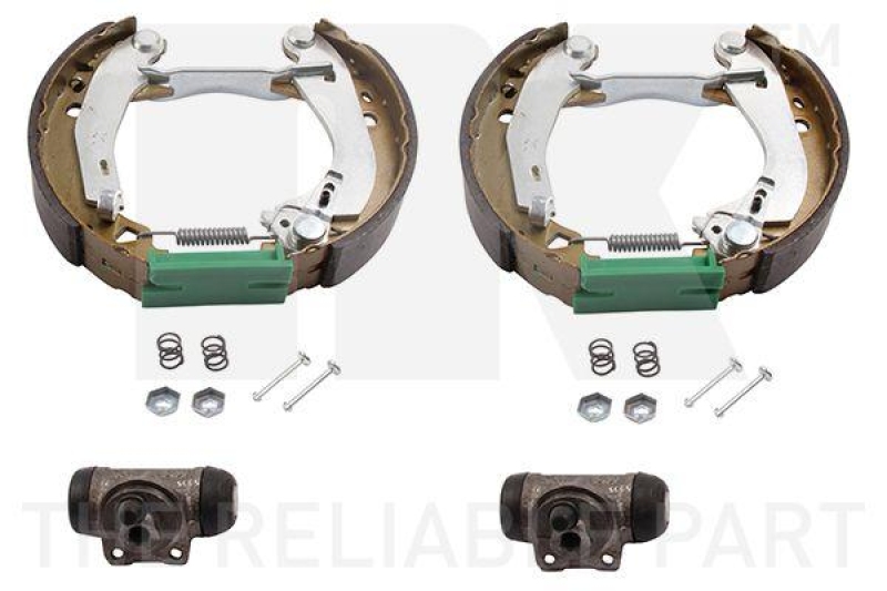 NK 449940706 Bremsensatz, Trommelbremse f&uuml;r PEUGEOT