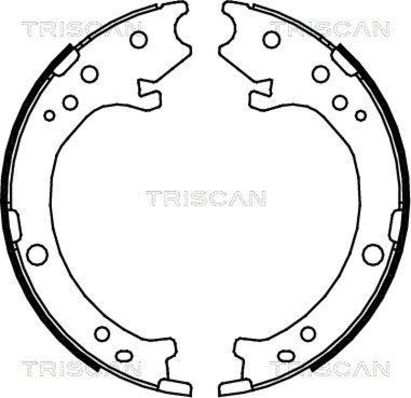 TRISCAN 8100 40007 Bremsbacken, Feststellbremse f&uuml;r Honda Cr-V Ii