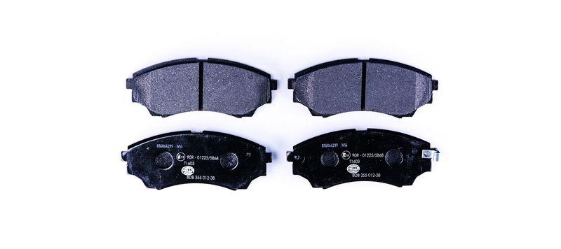HELLA 8DB 355 012-381 Bremsbelagsatz, Scheibenbremsbelag f&uuml;r FORD/MAZDA