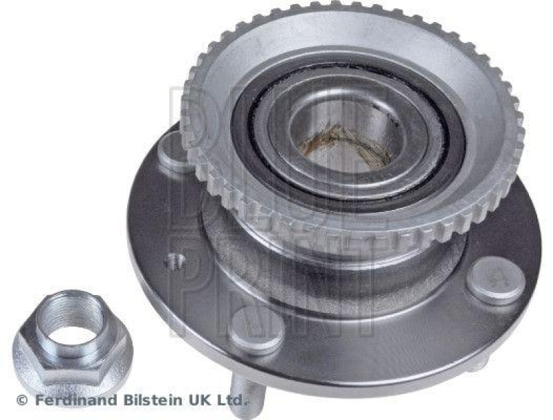 BLUE PRINT ADG08314 Radlagersatz mit Radnabe, ABS-Impulsring und Achsmutter für HYUNDAI