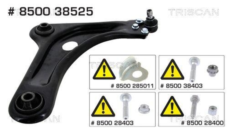 TRISCAN 8500 38525 Querlenker f&uuml;r Citroen C3, Ds3