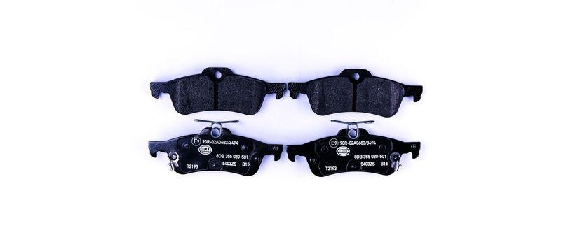 HELLA 8DB 355 020-501 Bremsbelagsatz, Scheibenbremsbelag f&uuml;r HONDA