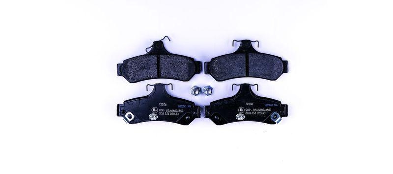 HELLA 8DB 355 020-531 Bremsbelagsatz, Scheibenbremsbelag f&uuml;r TOYOTA