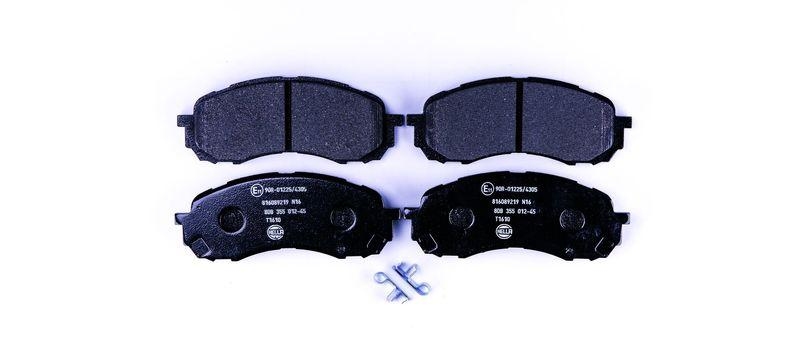 HELLA 8DB 355 012-451 Bremsbelagsatz, Scheibenbremsbelag f&uuml;r SUBARU