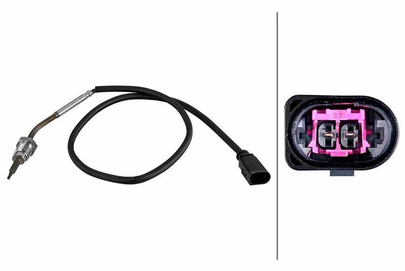 HELLA 6PT 010 376-791 Sensor, Abgastemperatur