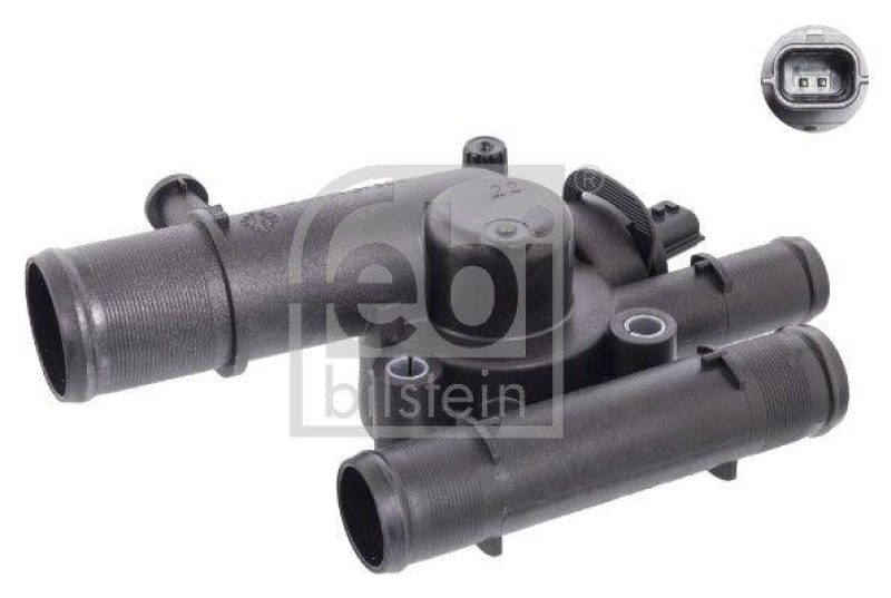 FEBI BILSTEIN 106201 Thermostat mit Geh&auml;use, Dichtung und Temperaturschalter f&uuml;r Renault