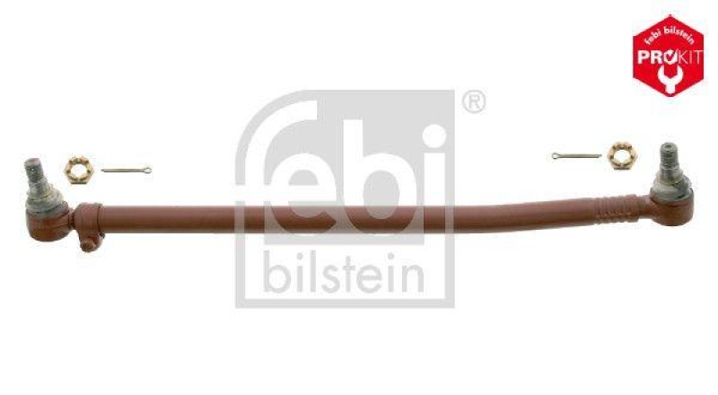 FEBI BILSTEIN 24460 Lenkstange mit Kronenmuttern und Splinten für Iveco