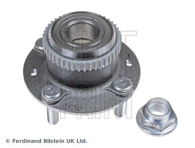 BLUE PRINT ADG08341 Radlagersatz mit Radnabe, ABS-Impulsring und Achsmutter f&uuml;r KIA