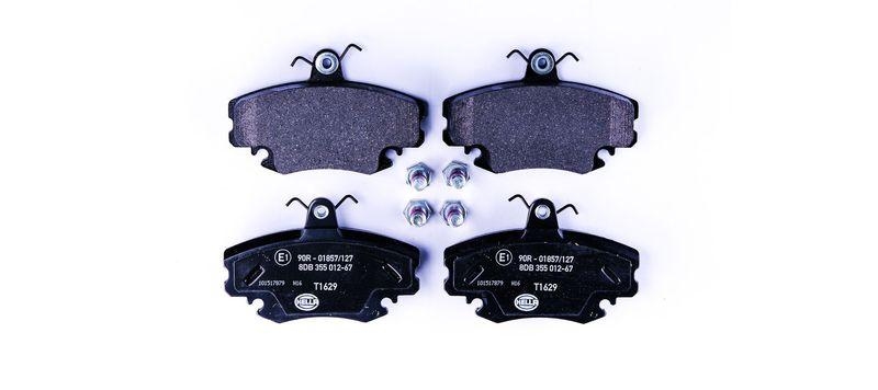 HELLA 8DB 355 012-671 Bremsbelagsatz, Scheibenbremsbelag f&uuml;r RENAULT/DACIA/PEUGEOT/...