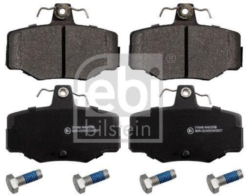 FEBI BILSTEIN 16274 Bremsbelagsatz mit Schrauben f&uuml;r NISSAN