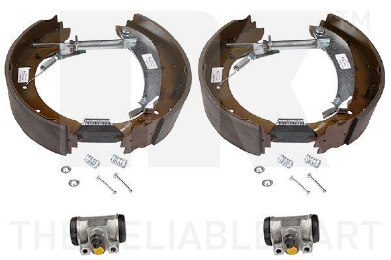 NK 449957601 Bremsensatz, Trommelbremse f&uuml;r CITROEN, FIAT, PEUGEOT